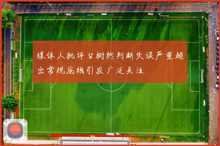 媒体人批评甘树然判断失误严重超出常规底线引发广泛关注